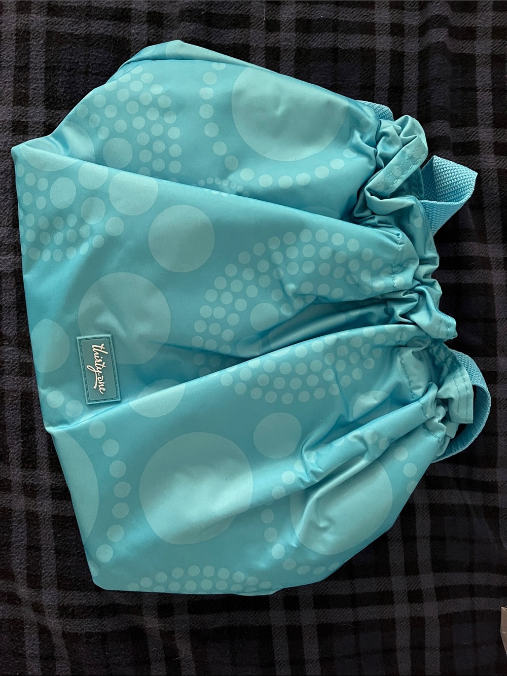 thirty-one Aqua Dot women/ Kids thermal 2 handle Bag/lunch tote